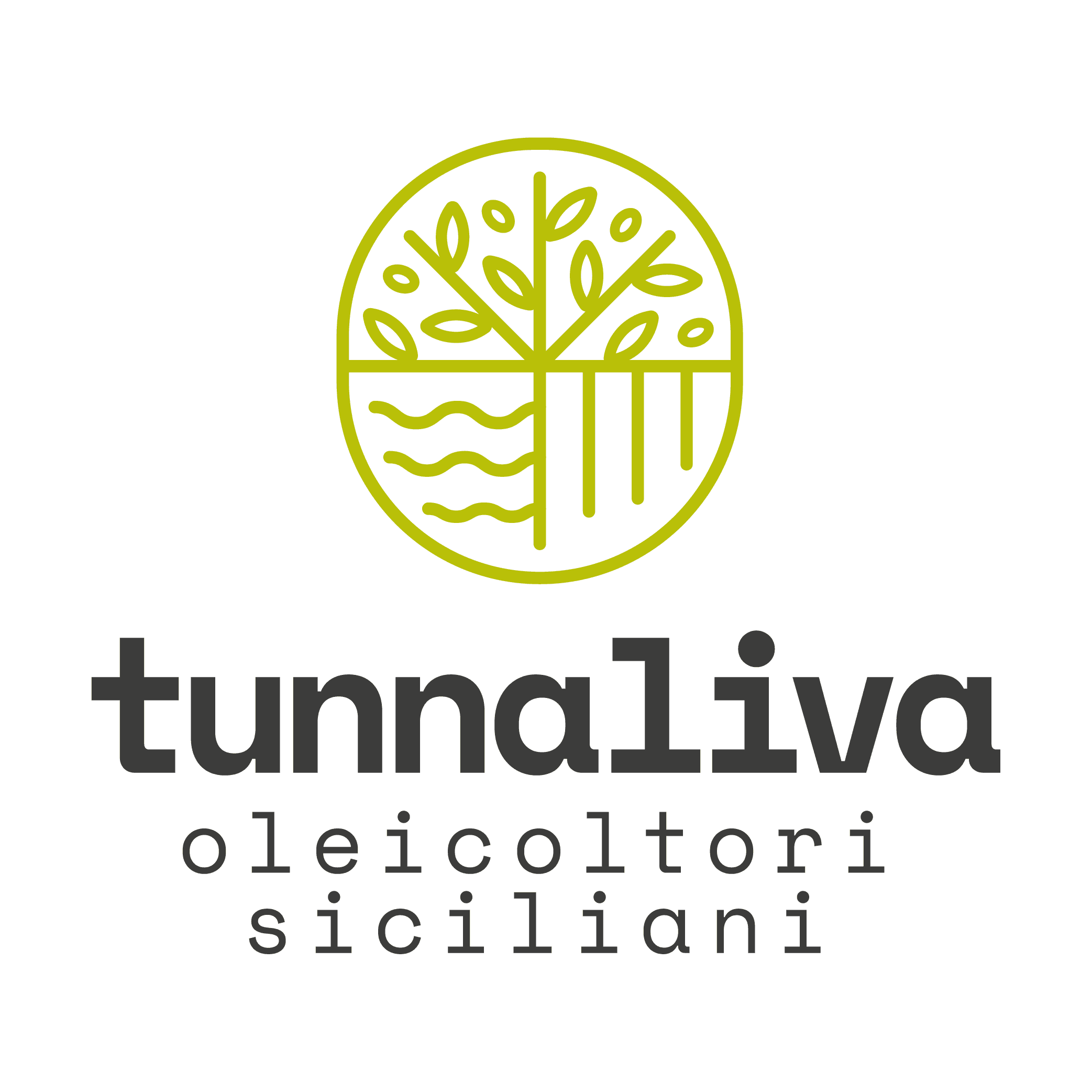 Emblema Tunnaliva: un olivo que hunde sus raíces en las olas