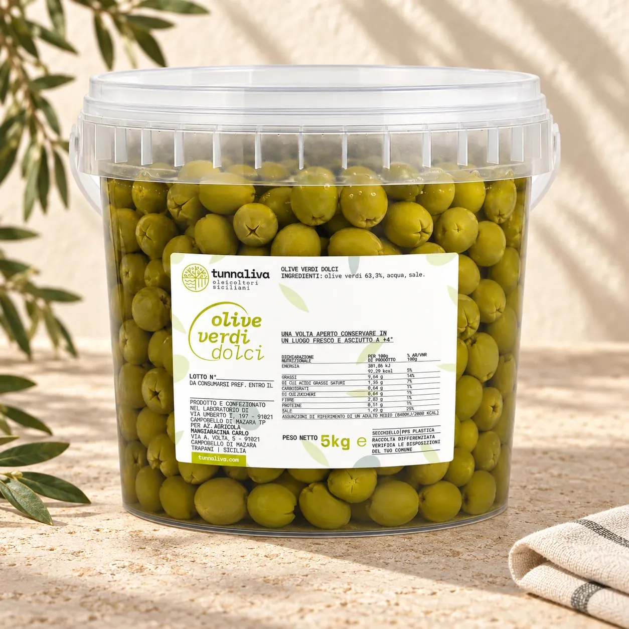 Olive dolci — Secchiello 5 kg